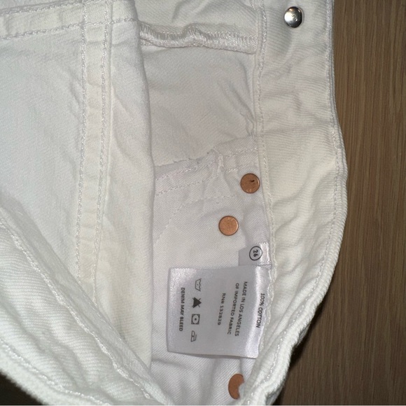 GRLFRND Harlow High-Rise Bootcut Slit Jeans Ivory Silver Strand 26 - Picture 9 of 16